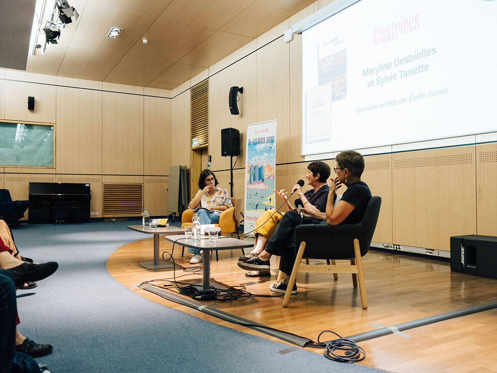Rencontre “Cicatrices” avec Maryline Desbiolles et Sylvie Tanette, animée par Élodie Karaki